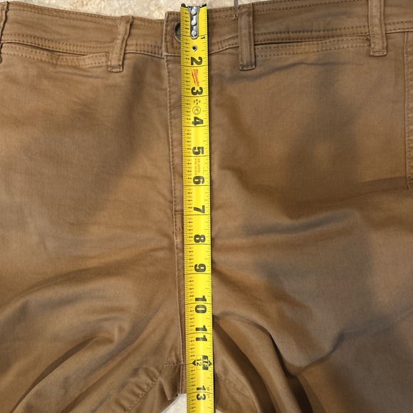 Marine Layer Bridget Crop Pant Women's 6 Brown Standard Fit High Rise Wide Leg - Picture 7 of 10